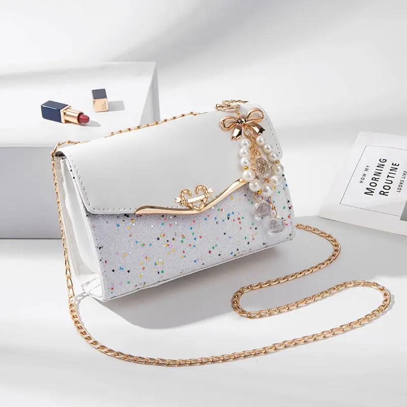

2021 New Fashion Luxury Bag Female New Net Red One-Shoulder Messenger Bag Fashion All-Match Small Fragrance Chain Bag Handbag