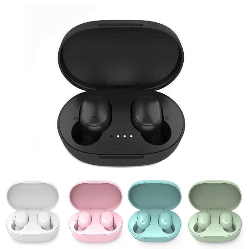 

New 2022 Candy Colorful Wireless Bluetooth Earphones A6S TWS Stereo Sound Headphones Sport Cancelling Mini Earbuds Smart Phones