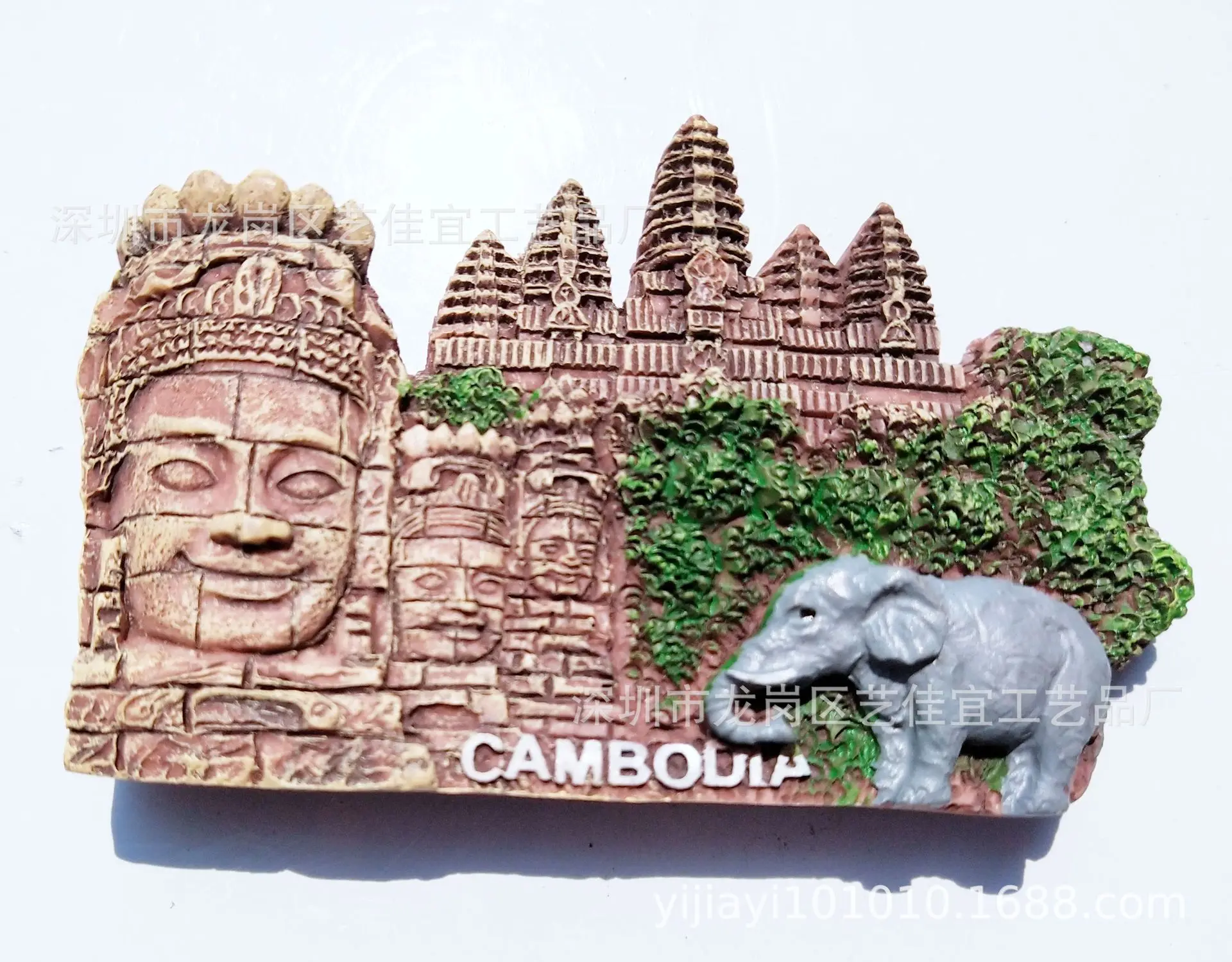 Австрия Вена наклейки на холодильник Ангкор Ват Камбоджа Смола трехмерные