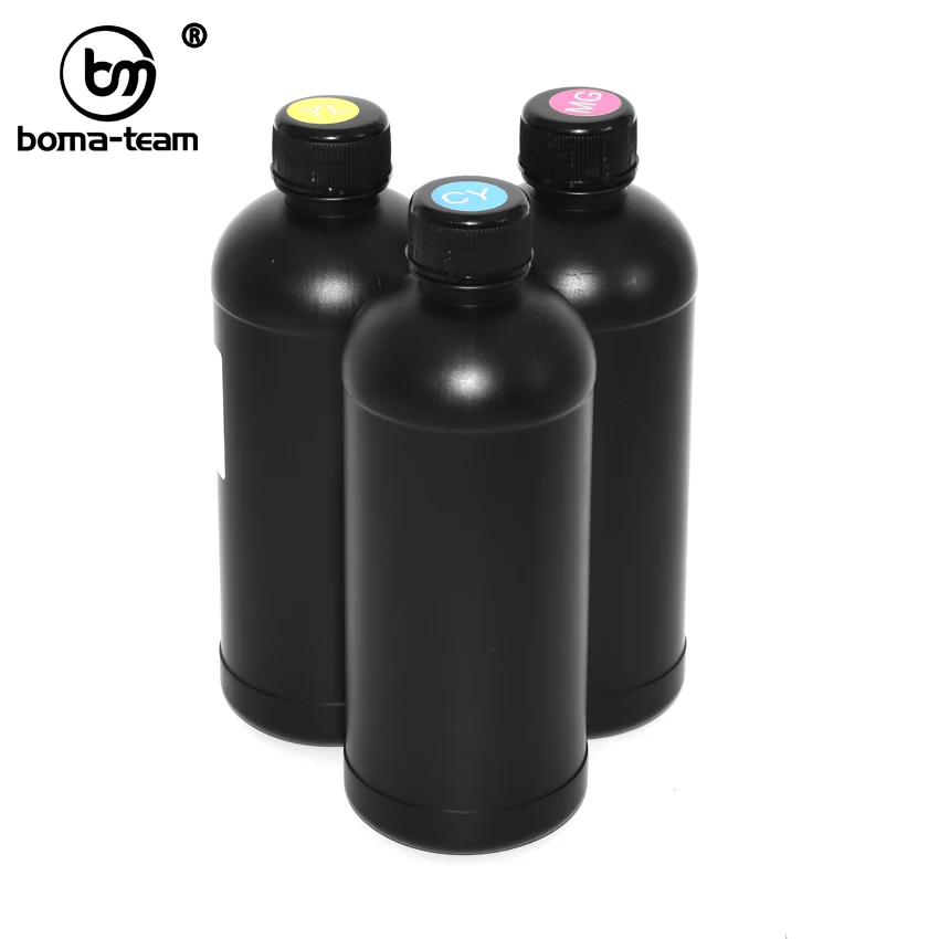 500 мл BK C M Y W планшетный УФ излечиваемые чернила для Epson R1900 R2000 1390 4880 Светодиодный