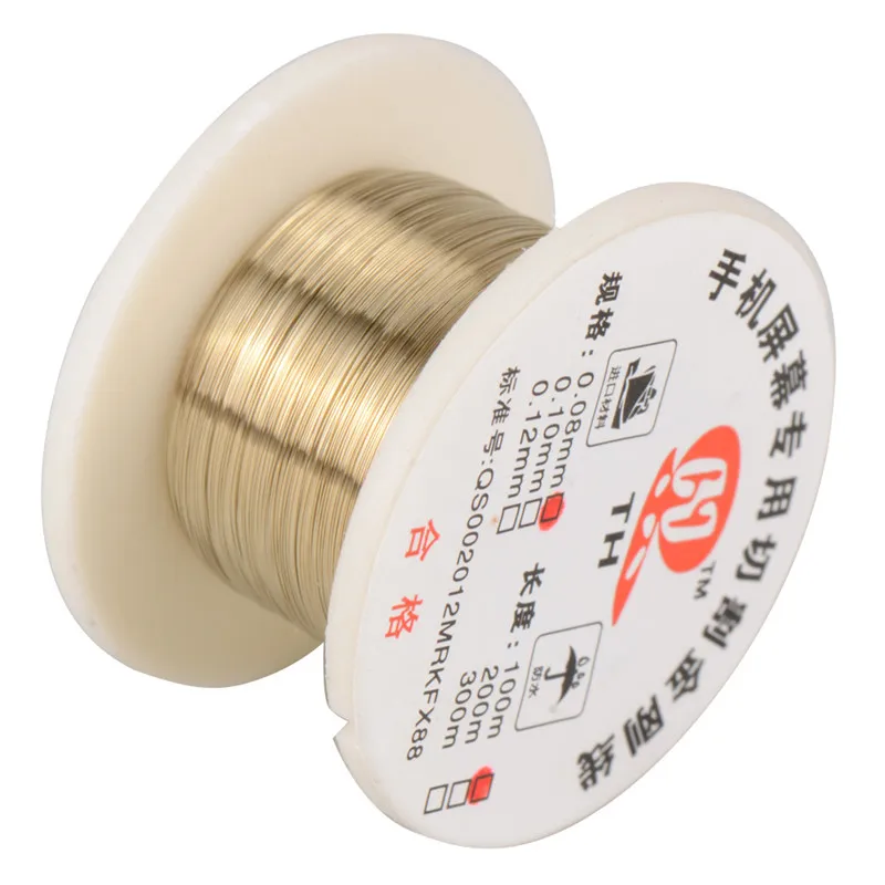 Молибденовая режущая проволока разделитель экрана из сплава 0 08 мм для ремонта