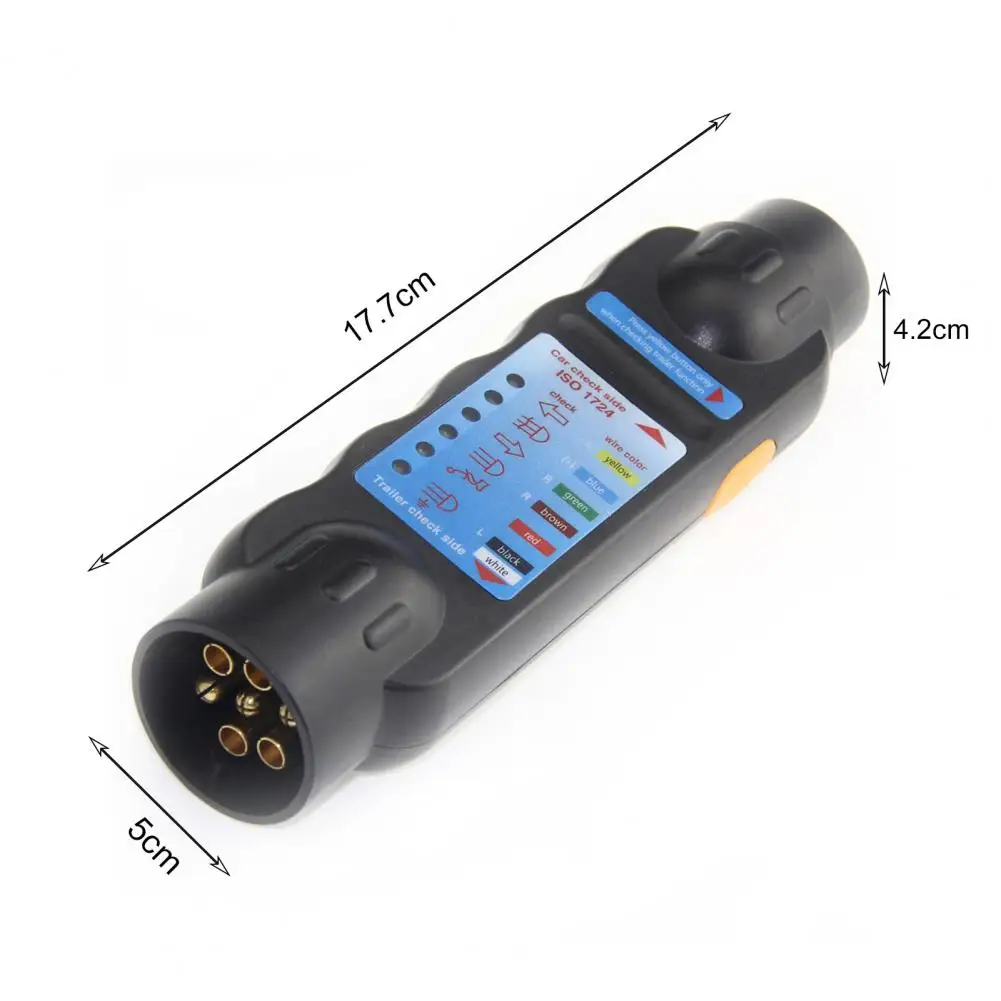 TM4003 Φ совместимый Прочный латунный штифт 7 Pin 12V антикоррозийный разъем прицепа