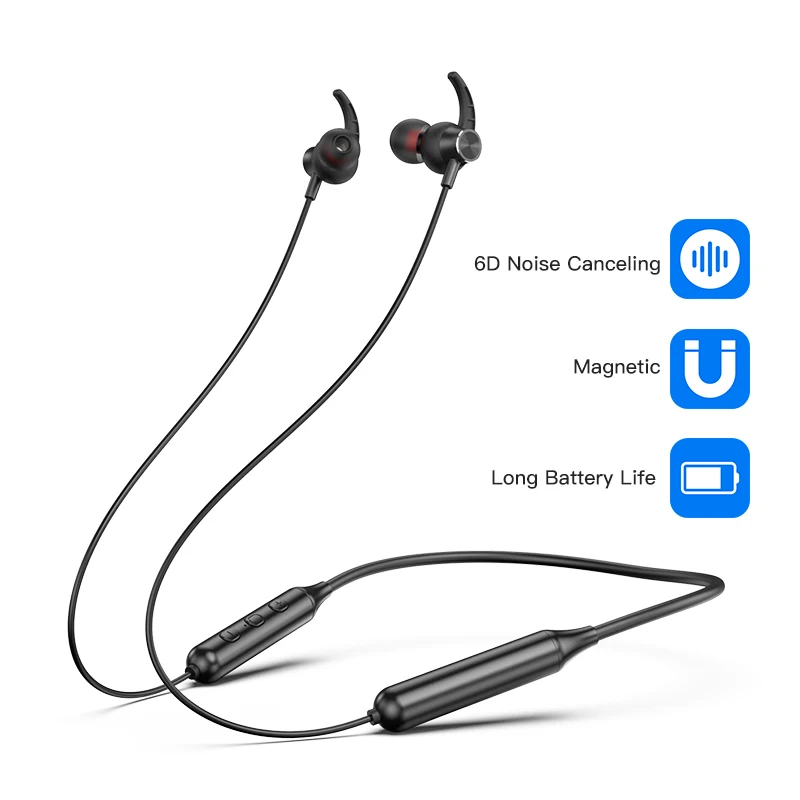 Беспроводные наушники Bluetooth TWS DD9 магнитные спортивные для бега IPX5