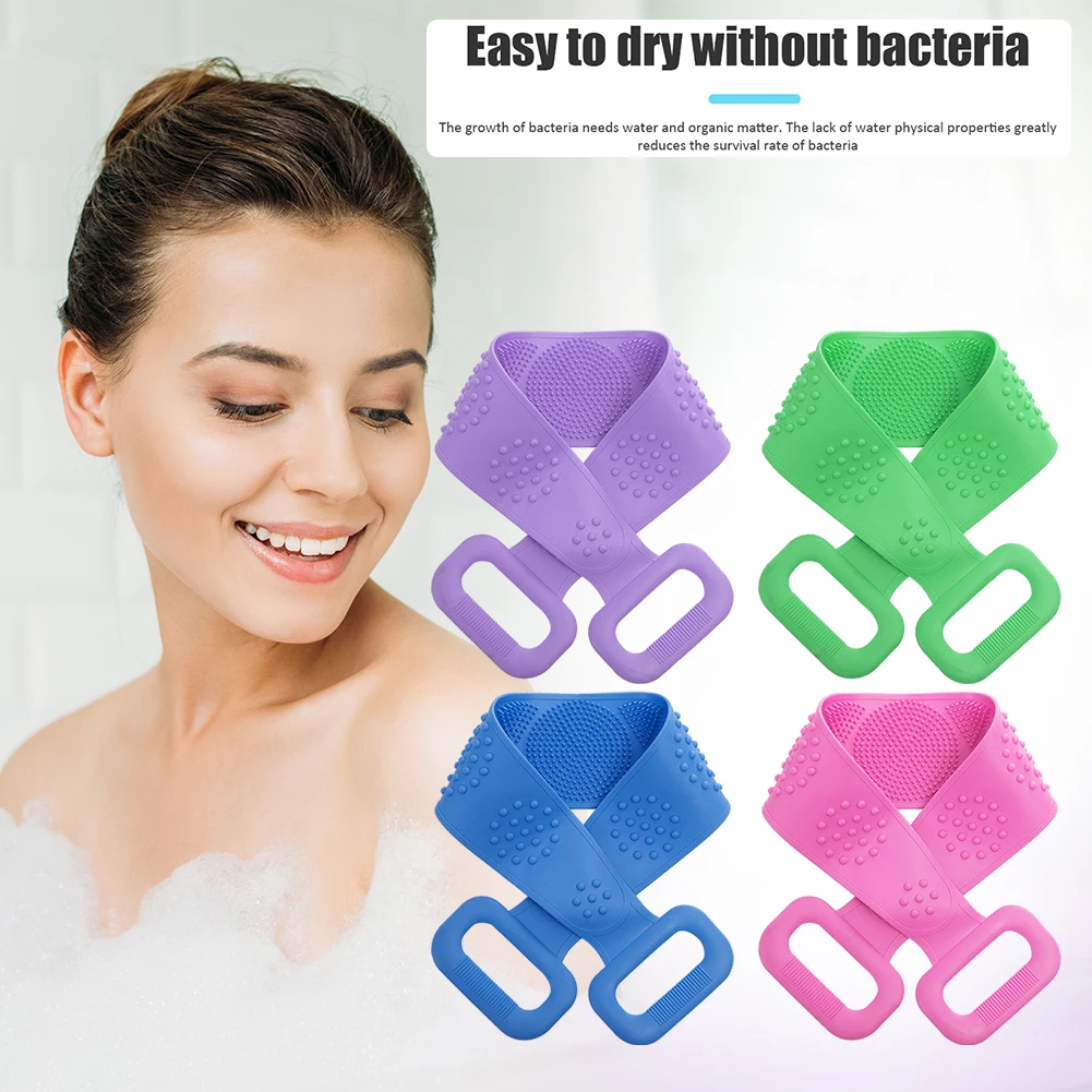 

Silicone bath towel exfoliating dead skin body rubbing back massage brush bath brush rubbing towel shower cleaner