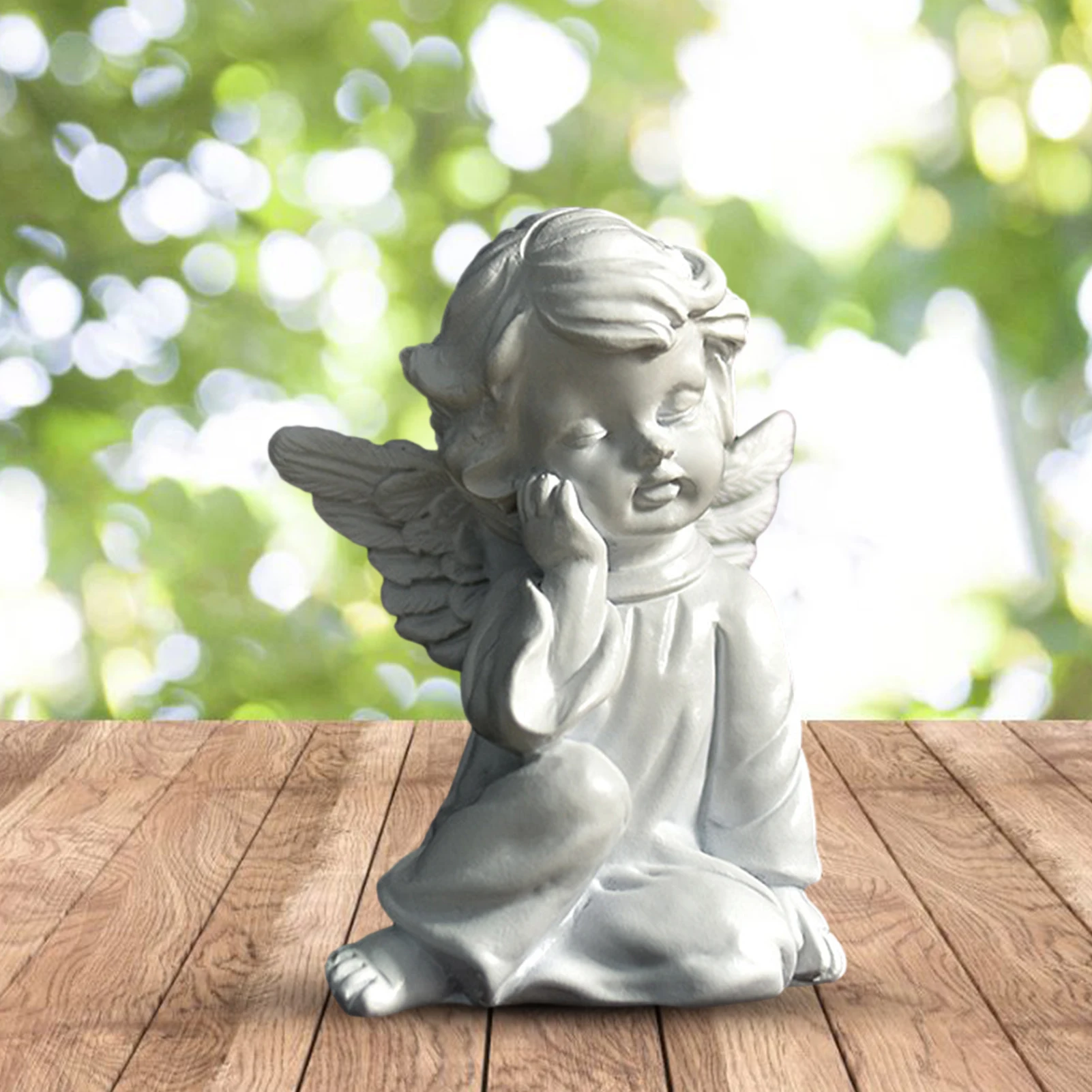 

Resin Angel Garden Figure Unique Winged Angel Statue Home Garden Decoration Napping Angle Sculpture Desktop imaginative