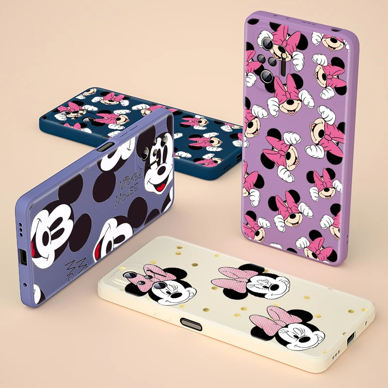 

Minnie Mouse Bowknot Liquid Silicone Soft Cover For Xiaomi Redmi Note 10 10T 9 9T 8T 9S 8 7 Pro Max Phone Case