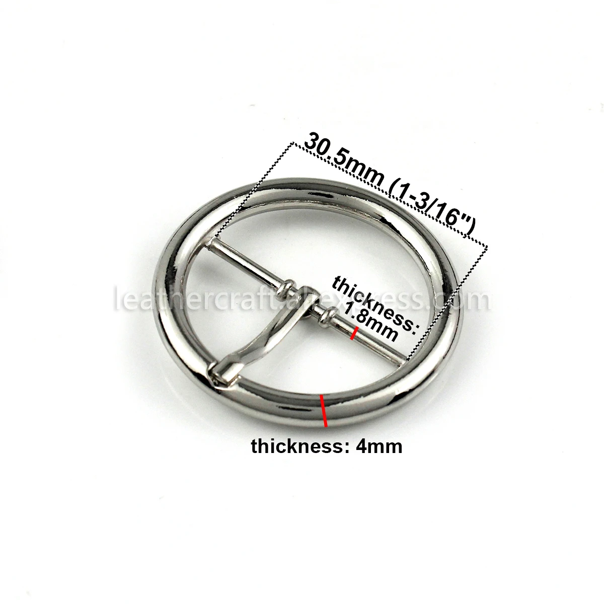 1 шт. металлическая круглая пряжка для ремня центральный стержень с одной пряжкой