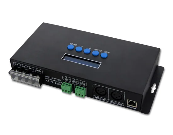 Ручной переключатель Artnet на SPI pixel контроллер светодиодной ленты dc 5v ws2801