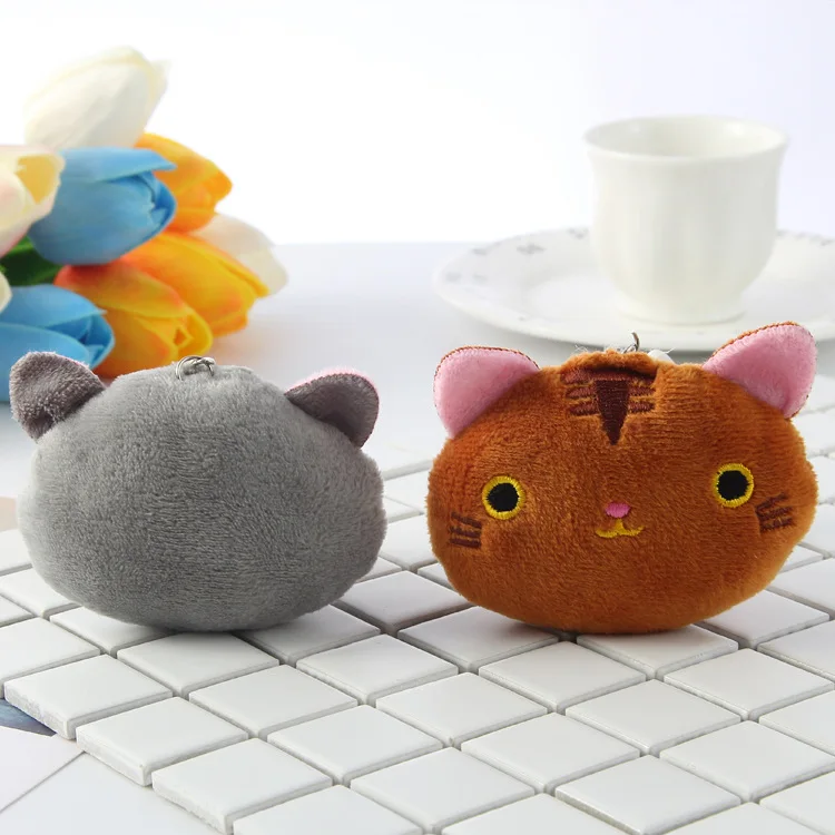 

1PC KAWAII 8CM Cats Stuffed TOYS Keychain Cat Gift Plush TOY DOLL For Kid's Party Birthday Plush Toys For Girl