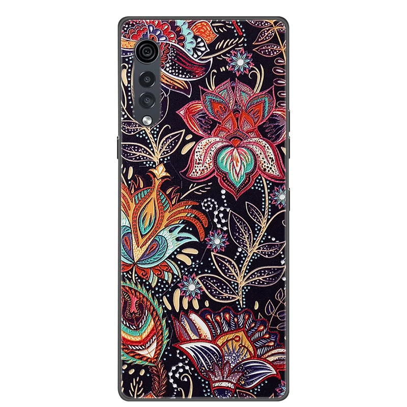 Для LG Velvet 5G чехол 6 8 дюймов 3D ретро тиснение силиконовый для телефона s Мягкий