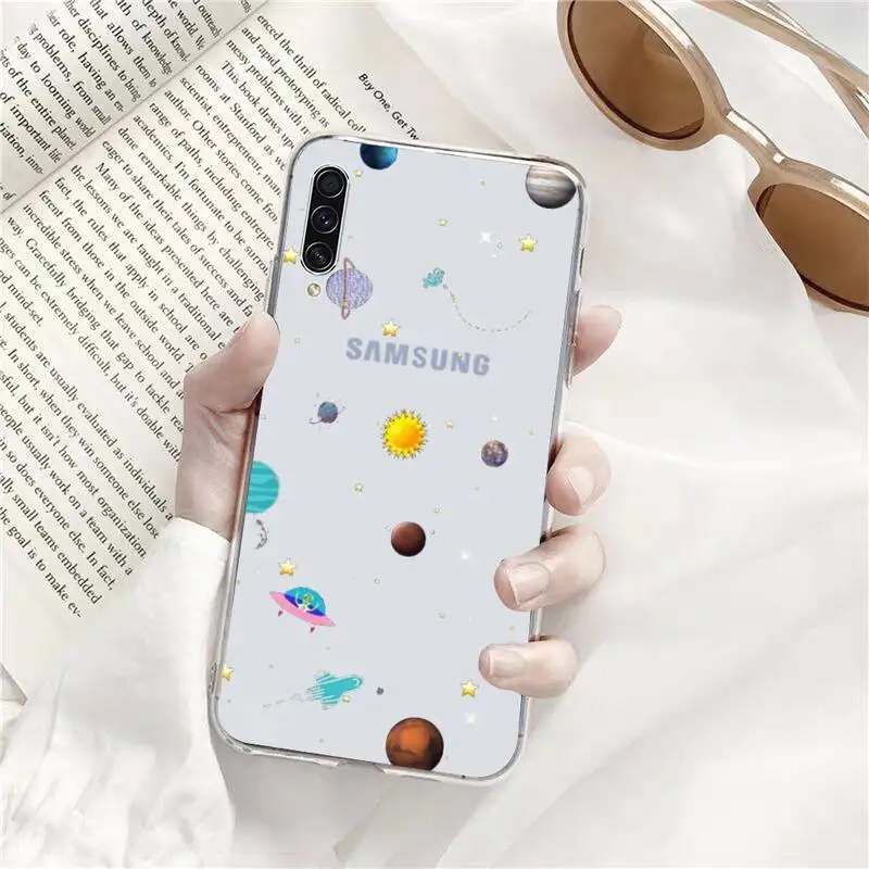 

Starry Universe Phone Case Transparent Clear For Samsung Galaxy A71 A21s S8 S9 S10 plus note 20 ultra
