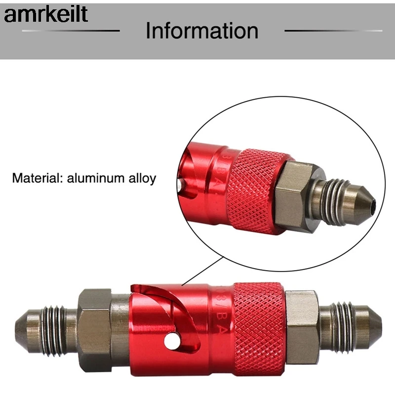 

Alconstar- Aluminum AN-3 AN3 Motorcycle Brake Line Hose Fluid Quick Release Connect Fitting Adapter Kit For Honda For Yamaha KTM