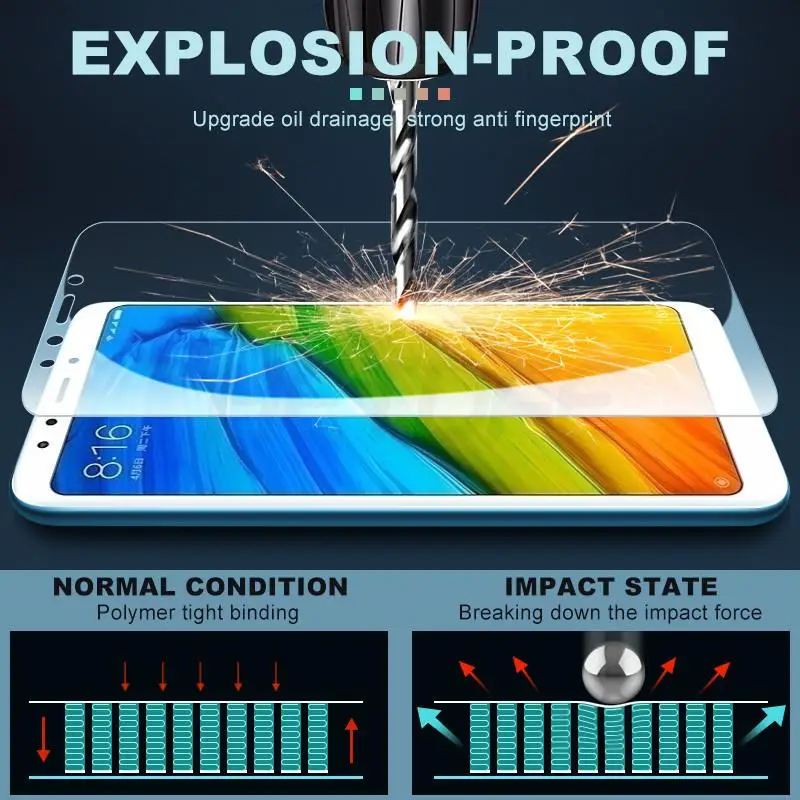 3 шт. закаленное стекло для Xiaomi Redmi Note 4 4X 5 5A Pro Защита экрана 4A Plus Go S2 K20 K30 стеклянная