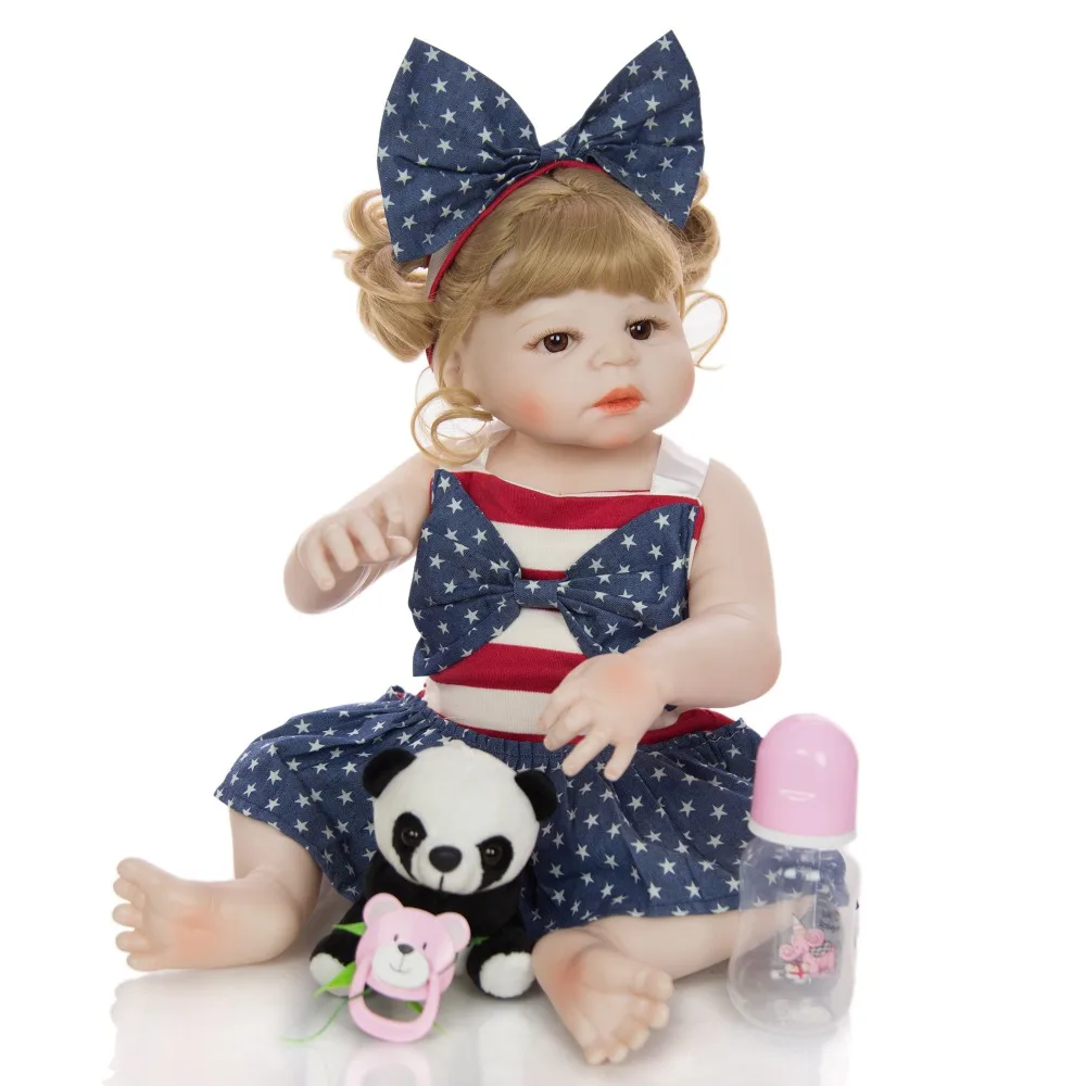 Blonde Girl alive bebes reborn baby полное Силиконовое боди куклы игрушки для детей подарок 22