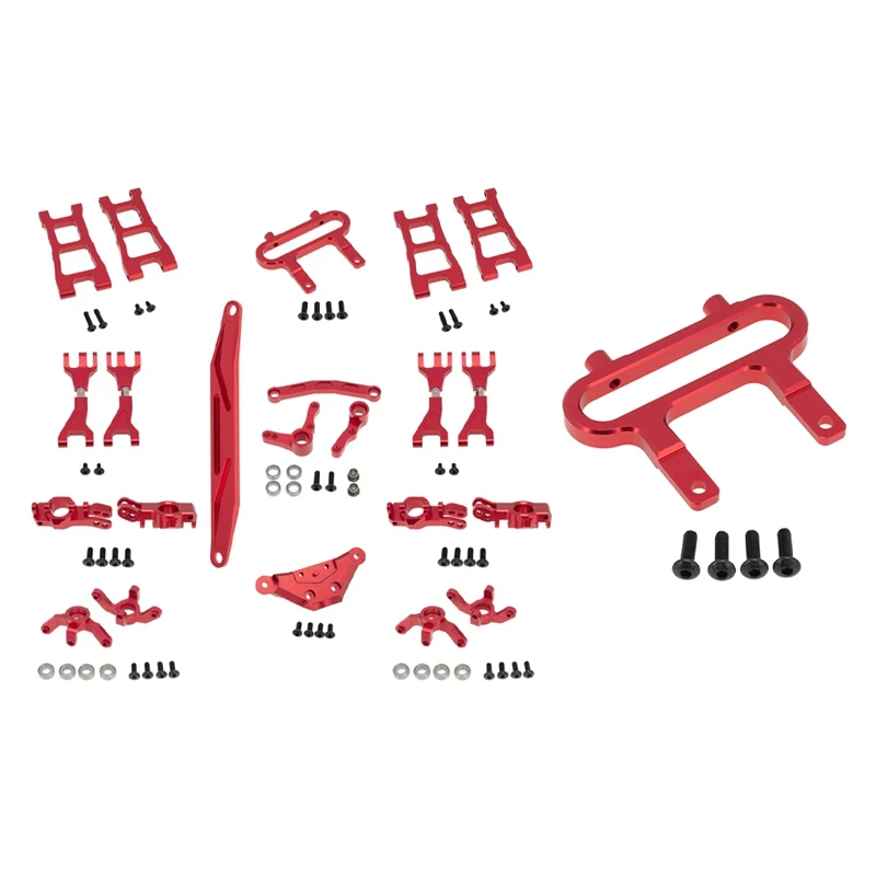 

2 Set RC Car Part: 1 Set Aluminum Upgrade Kit & 1 Set Aluminum Front Bumper Mount Holder Bracket