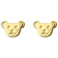 925 sterling silver stud earrings fashion cute little bear earrings for girls women luxury fine jewelry gift