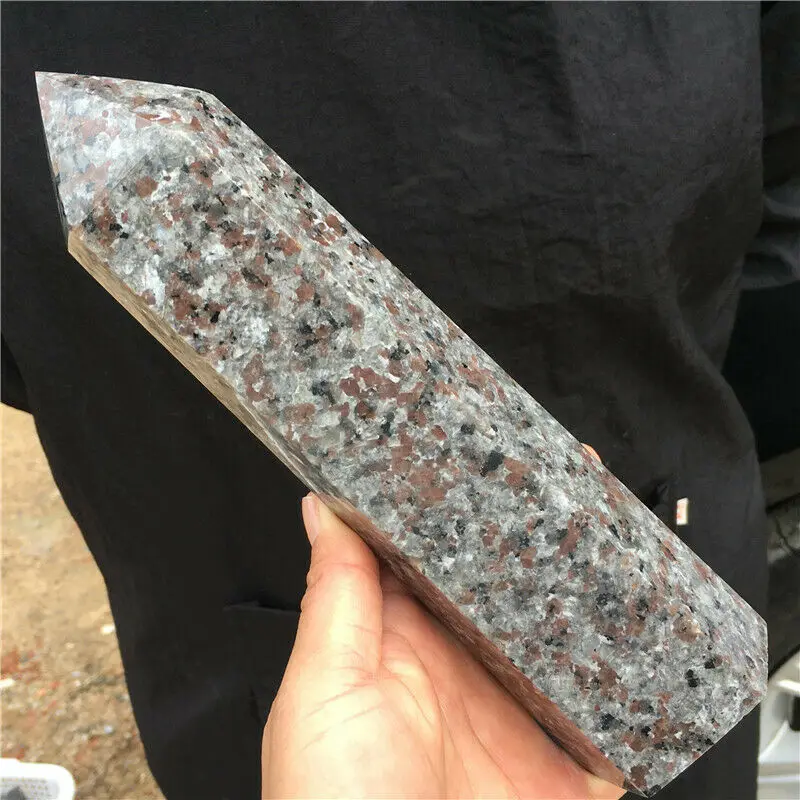 

Natural crystal flame stone Obelisk tower rod healing home decor energy flame quartz