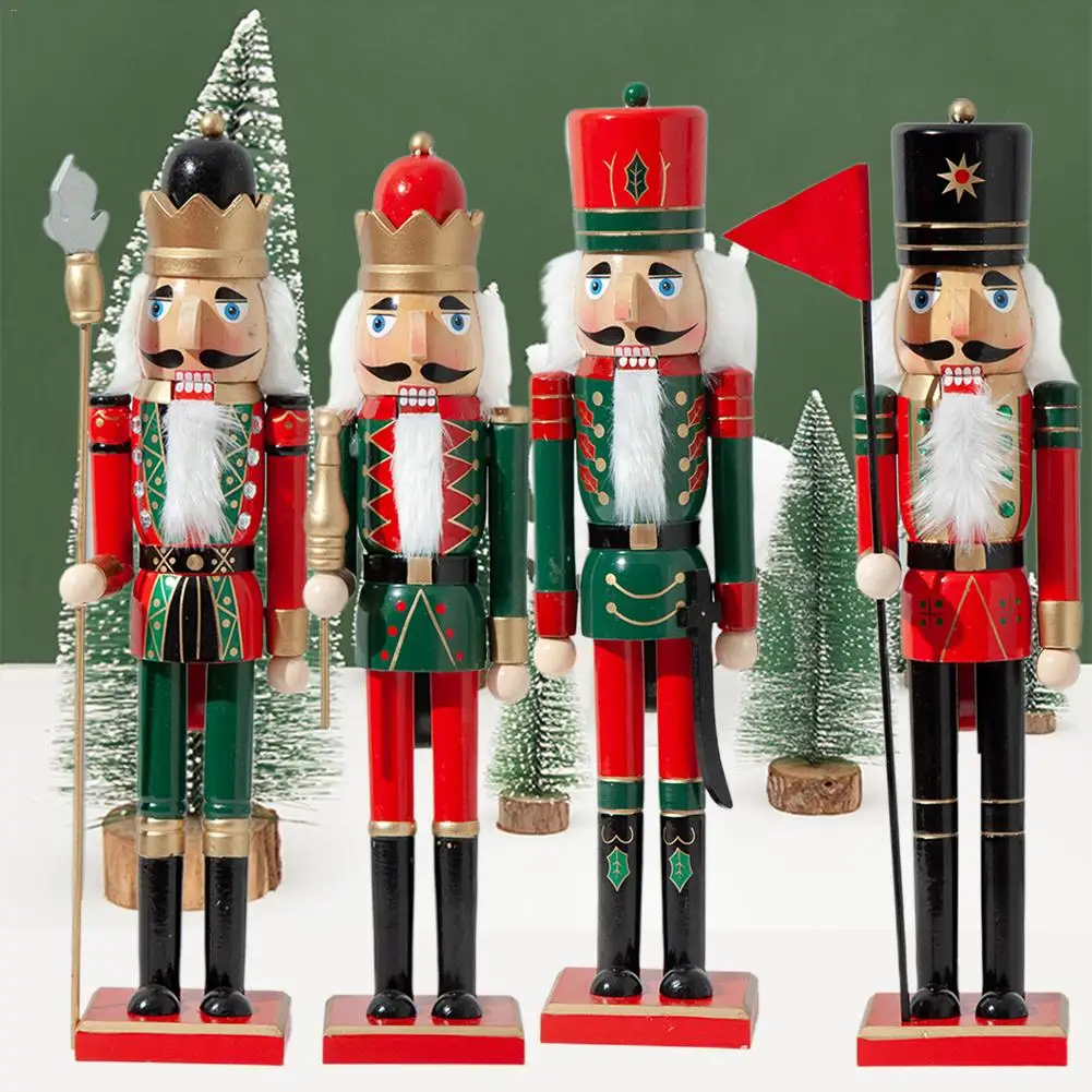 50CM Christmas Wooden Nutcracker Soldier Jewelry Children's Room Decoration Ornament New Year Figurine | Дом и сад