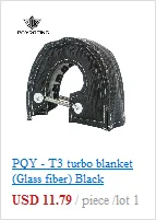 PQY- Полный титан T3 турбо одеяло Турбо тепловой щит подходит: t2 t25 t28 gt28 gt30 gt35 и большинство t3 турбо PQY-TBF03
