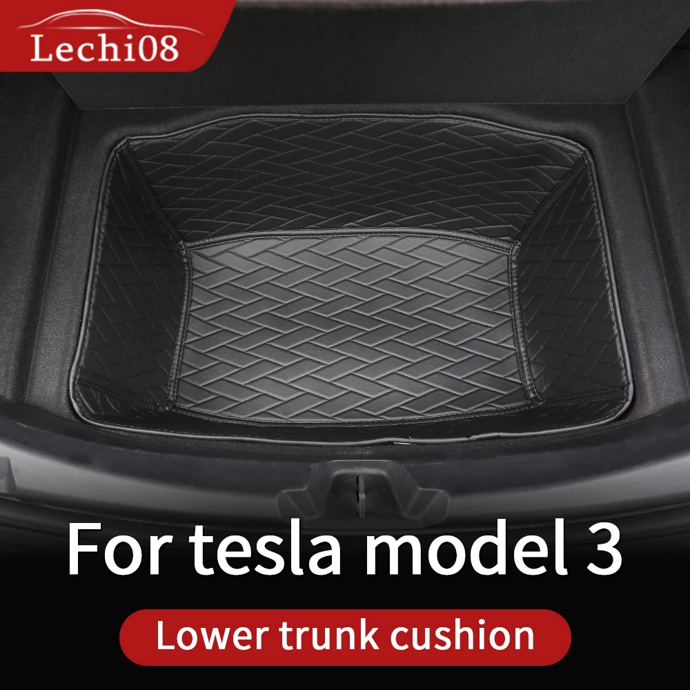 

Front rear Leather trunk For 2016 to 2021 2022 Tesla model 3 2021 trunk mat accessories tesla 3 accessoires