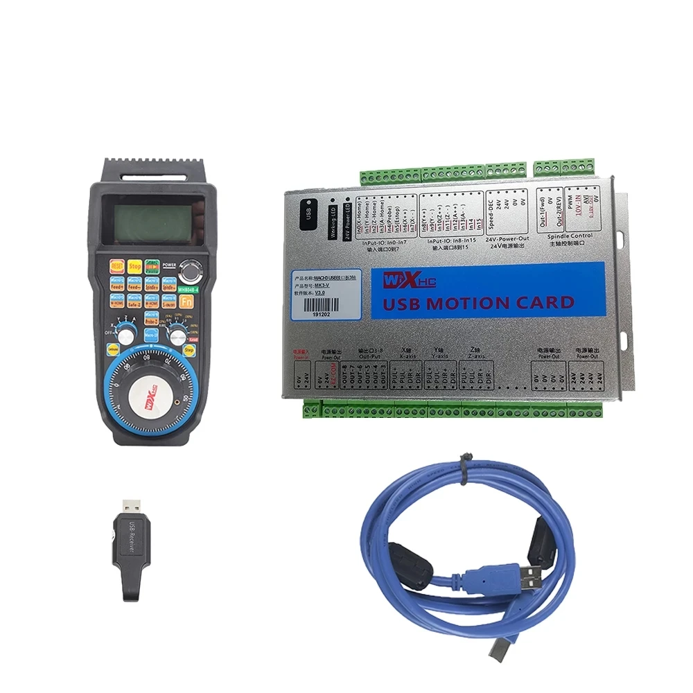 ЧПУ комплект Mach3 контроллер XHC MKX-V 3 4 6 осей USB карта управления движением WHB04B
