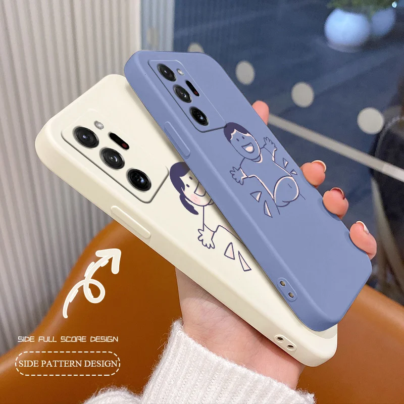

Fat Belly Boy Liquid Silicone Phone Case For SamsungGalaxy A72 A52 A42 A32 A22 A21S A02S A12 A02 A71 A51 A41 A31 Soft Back Cover