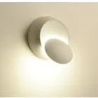 5 Вт Светодиодный креативный настенный светильник с 360 градусов вращение Регулируемый Dedside светильник белый черный Луна современный проход круглый светодиодный настенный светильник