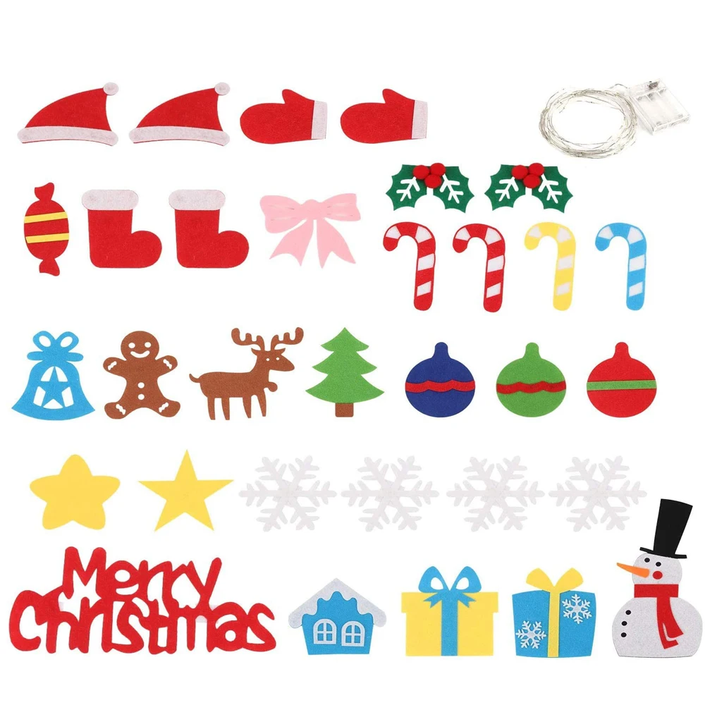 Войлочная Рождественская елка войлочная для поделок сделай сам с 33 шт.