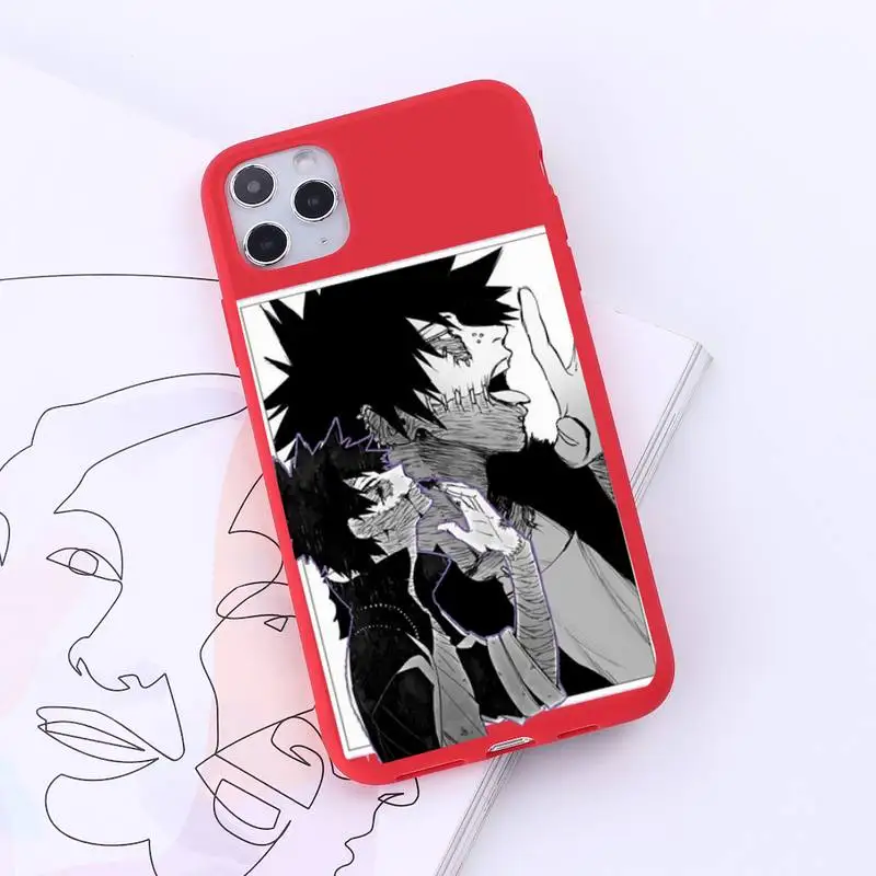 

Anime My hero academia Phone Case Red Candy Color for iPhone 6 7 8 11 12 s mini pro X XS XR MAX Plus