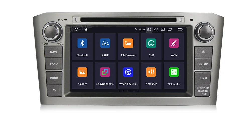 " HD2Din Android 9,0 автомобильный Радио gps навигация Мультимедиа Стерео dvd-плеер для Toyota Avensis T25 2003-2008 Авто Видео головное устройство