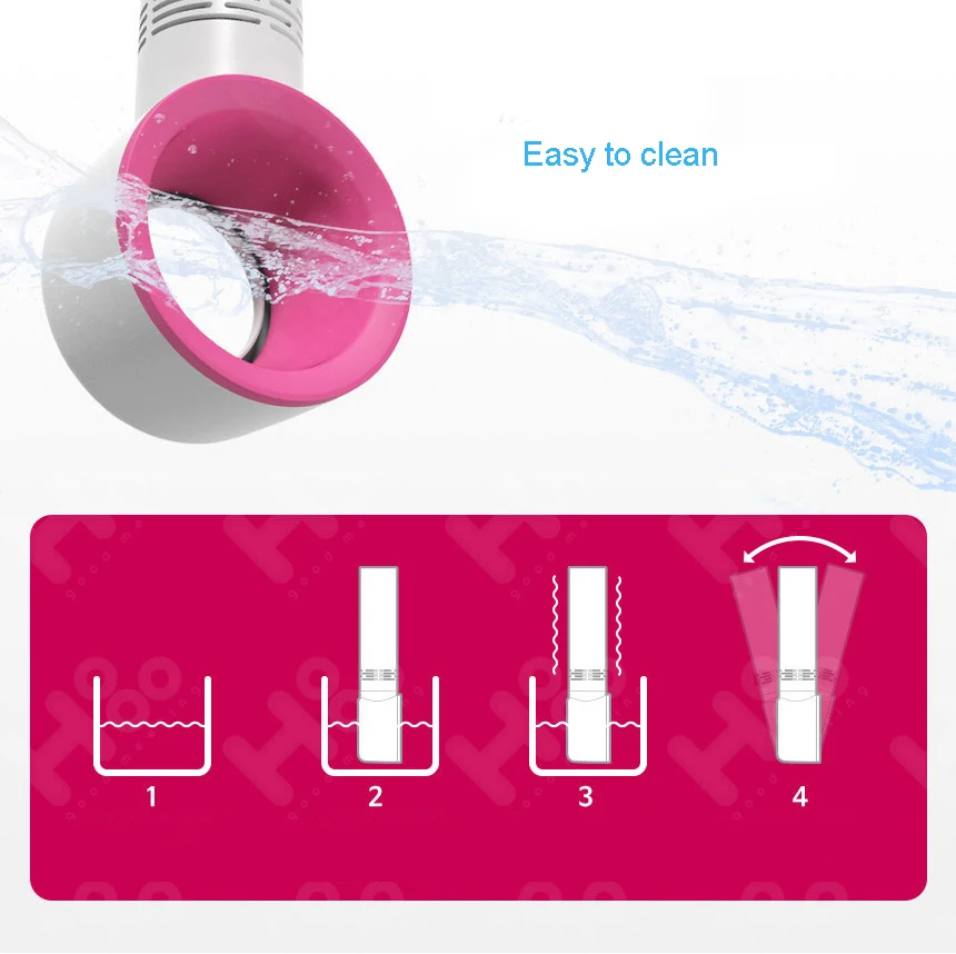 Портативный мини вентилятор перезаряжаемый светодиодный