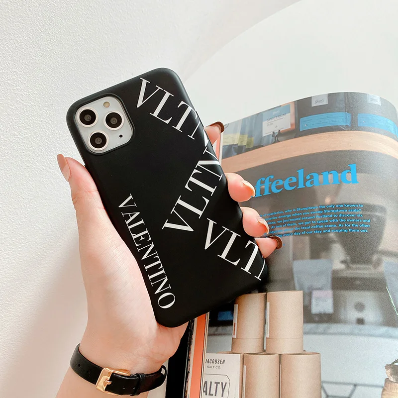 Роскошный брендовый Мягкий силиконовый чехол VLTN из ТПУ для IPhone 11 11Pro max X XS Max XR 7 8 Plus