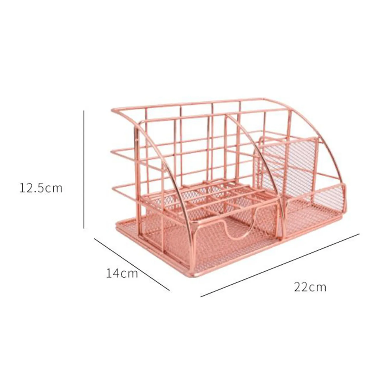 

Mesh Office Supplies Accessories with Drawer for Home Office Desktop Rose Gold Delicate Durable high quality Practical