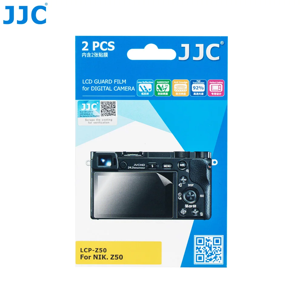JJC 2 шт./лот Защитная пленка для ЖК экрана PET чехол NIKON Z50 защита камеры|Защита