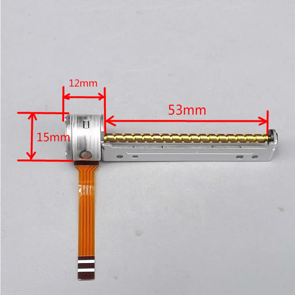 DC 5V 2-Phase 4-Wire Micro 15mm Stepper Motor Miniature Precision Stepping 53mm Long Linear Screw Shaft Rod | Обустройство дома