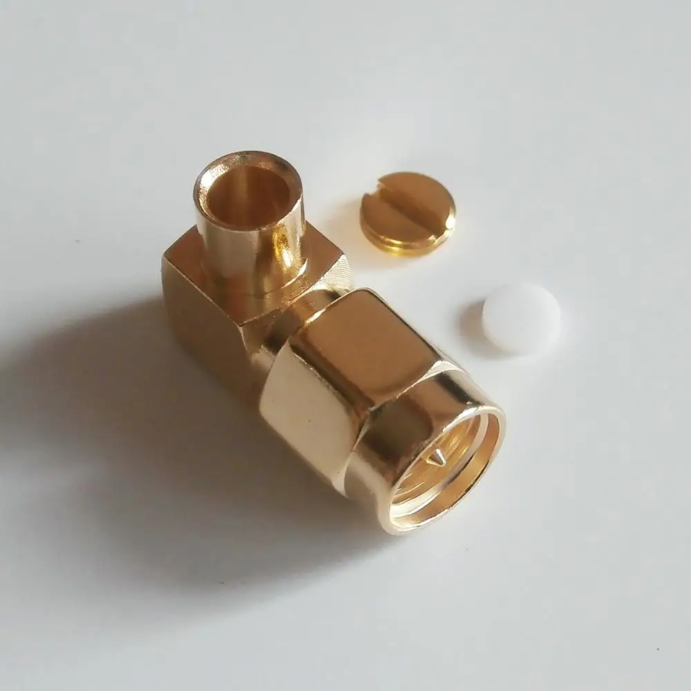 1 шт. новый радиочастотный разъем SMA 90 градусов прямоугольный припой для