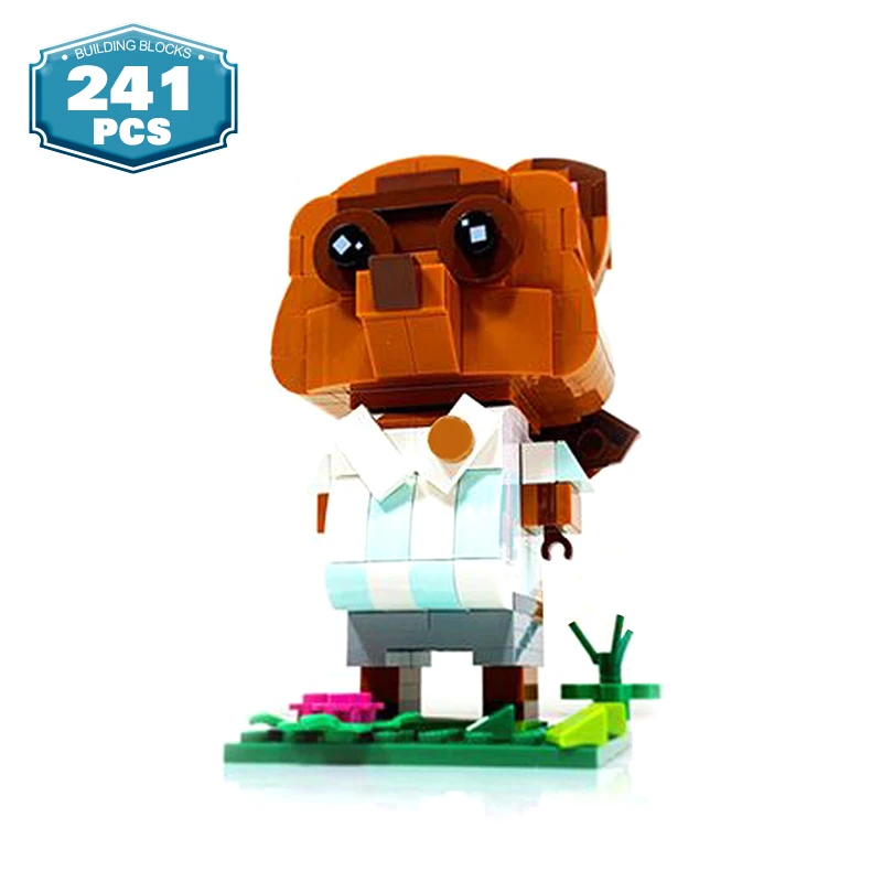 

MOC Popular Game Character Anime Figure Nookby Brickheadz Building Blocks Animal Series Bear Fox Model Bricks Toys for Children