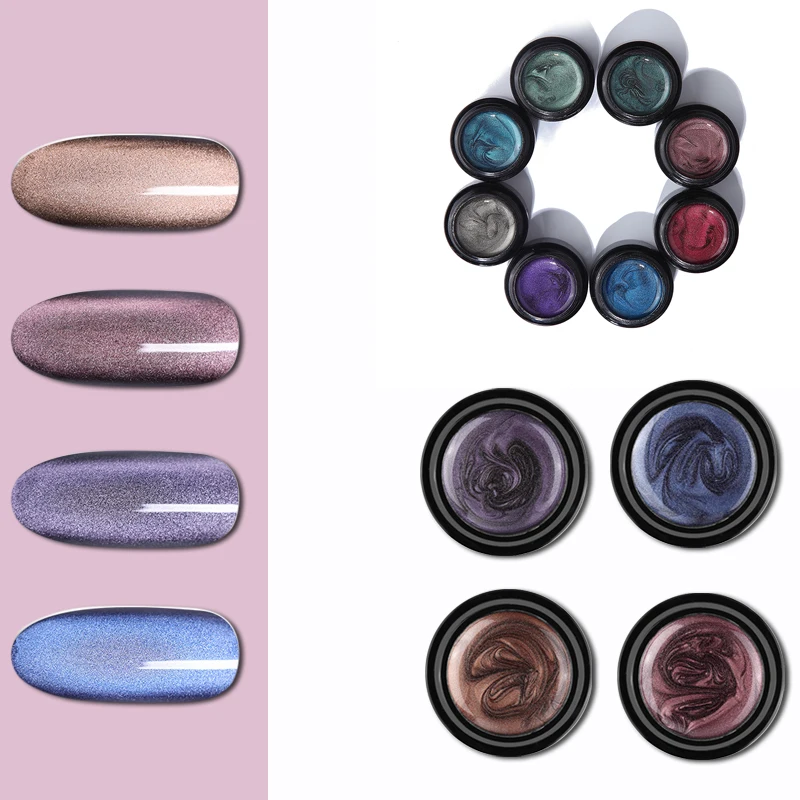 5D кошачий глаз магнит Гель-лак для ногтей УФ Магнитный лаковый Хамелеон