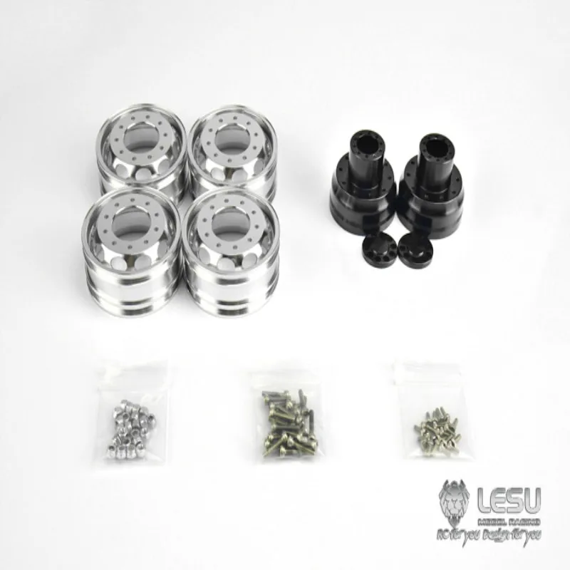 LUSE 1/14 грузовик Задняя Ступица алюминиевый сплав W-2012 буксировочная грязь DIY самосвал Модель аксессуар LESU