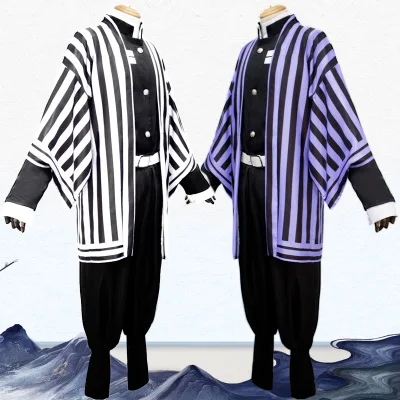 Костюм для косплея из аниме рассекающий демонов: кимоно no Yaiba костюм Iguro Obanai