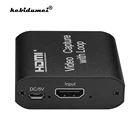 Карта видеозахвата 4K 1080p HDMI-совместима с USB 2,0, Карта видеозахвата USB 2,0 для прямой трансляции и записи видео