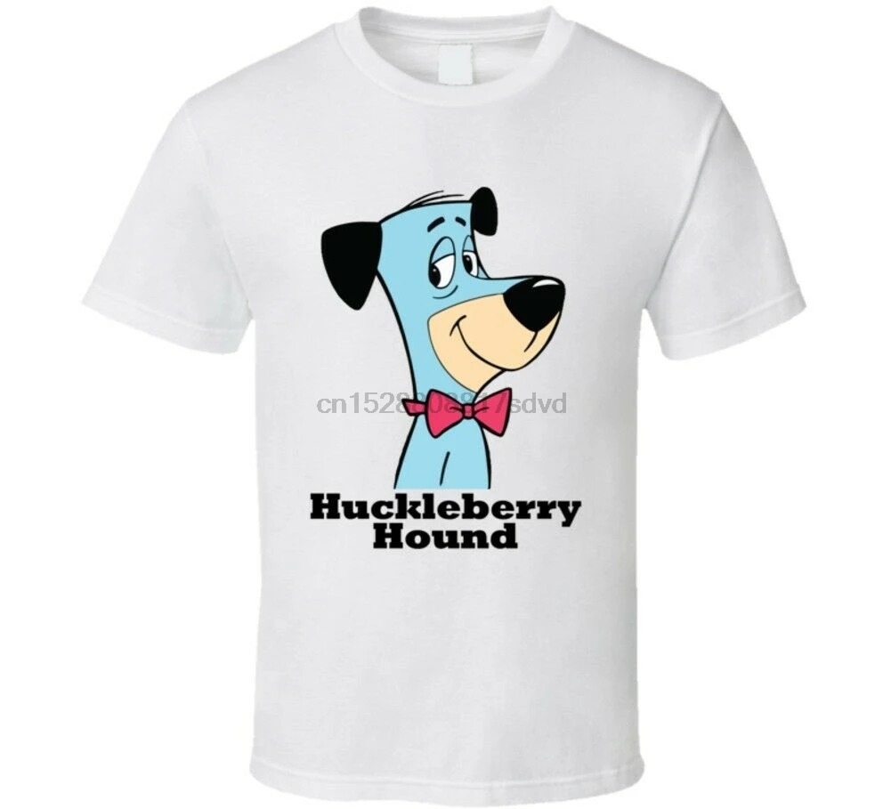 Huckleberry Hound футболка с коротким рукавом изображением йоги медведя Ханны Барберы