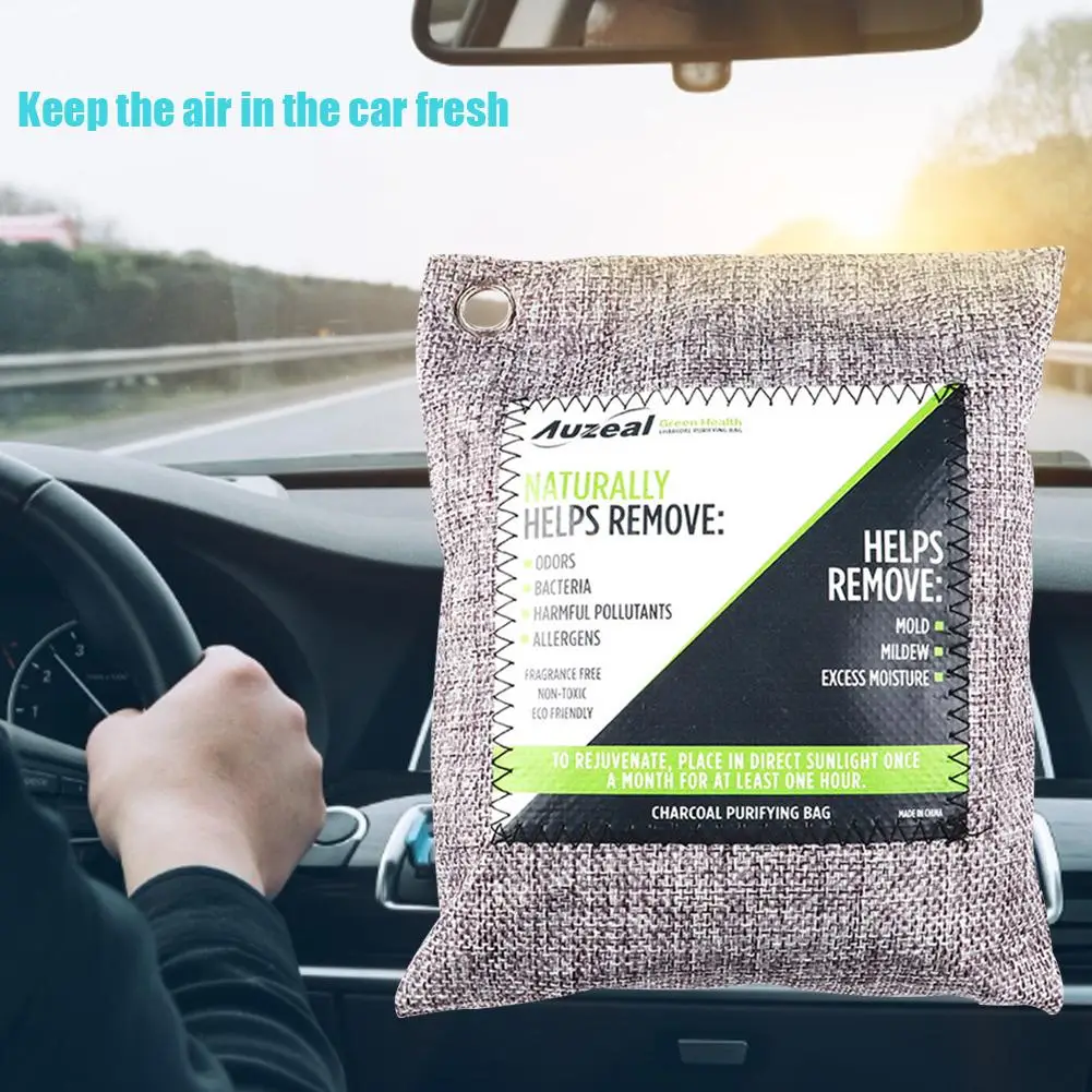 

Breathe Green Charcoal Odor Eliminator Bags Activated Bamboo Charcoal Deodorizer Natural Freshener Remove Odor Moisture Car Home