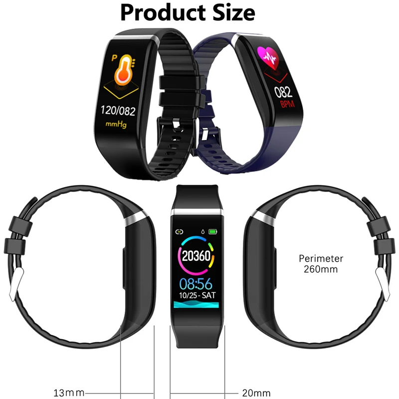 2020 смарт браслет для женщин фитнес трекер IP67 водонепроницаемый пульсометр