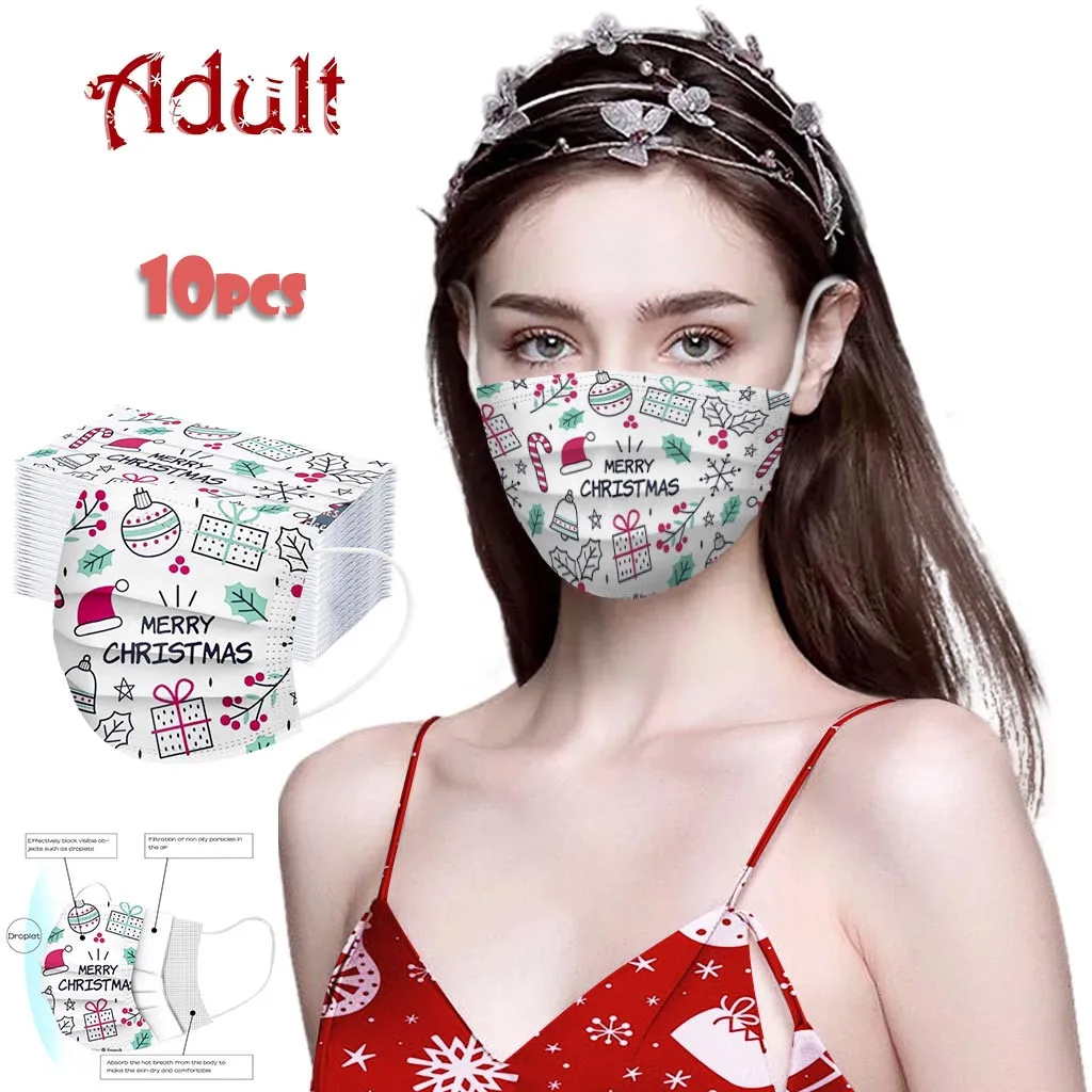 

10 шт., одноразовые маски для защиты лица