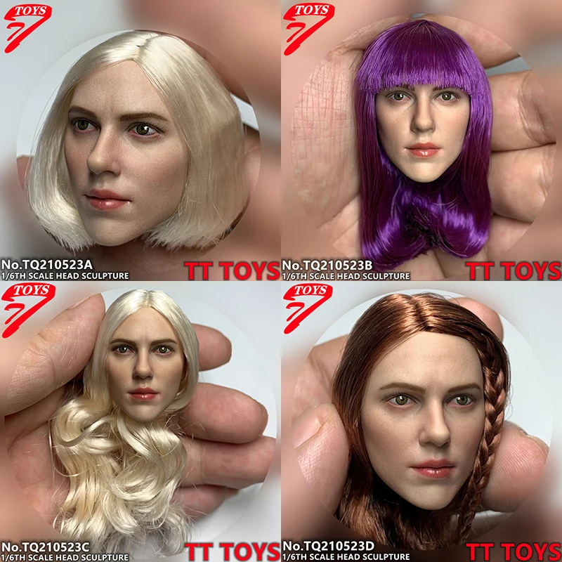 

TTTOYS TQ210523 1/6 Scarlett Johansson модель скульптуры с головой из ПВХ подходит для 12-дюймовых женских солдат экшн-фигурок кукол