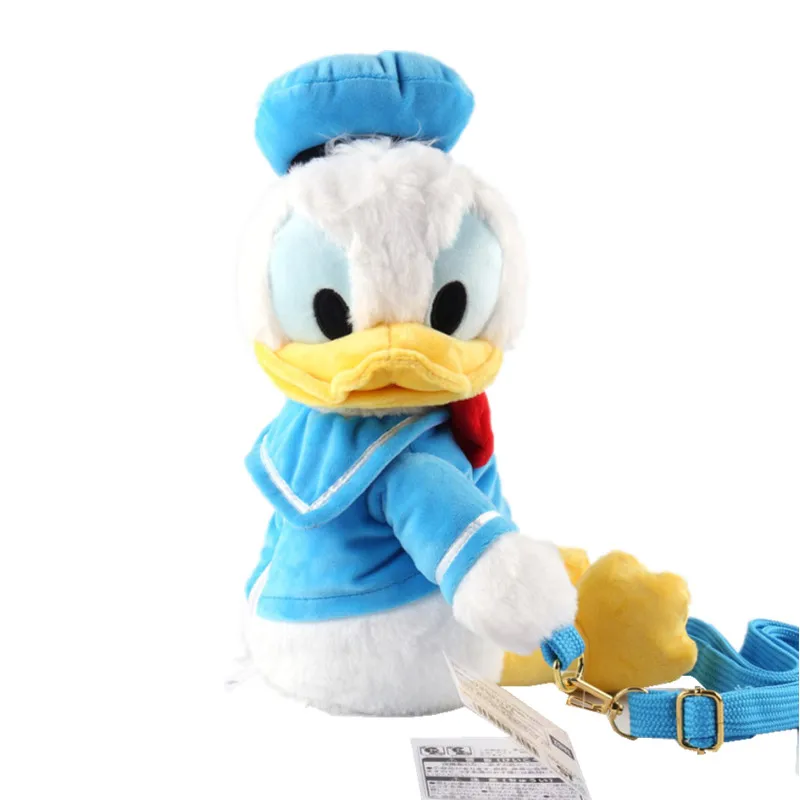 Disney Donald Duck Daisy Plush Toys Cartoon Animal Donald Duck Plush Backpack Stuffed Toy Dolls Kids Bag Toy Birthday Gift