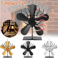 fireplace fan 5 blades heat powered stove fan wood log burner eco fan bbq ventilation fan home efficient heat distribution
