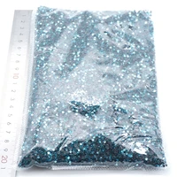 aquamarine wholesale large bulk packing high quality shiny stones size ss6 ss10 ss16 ss20 ss30 hotfix rhinestones