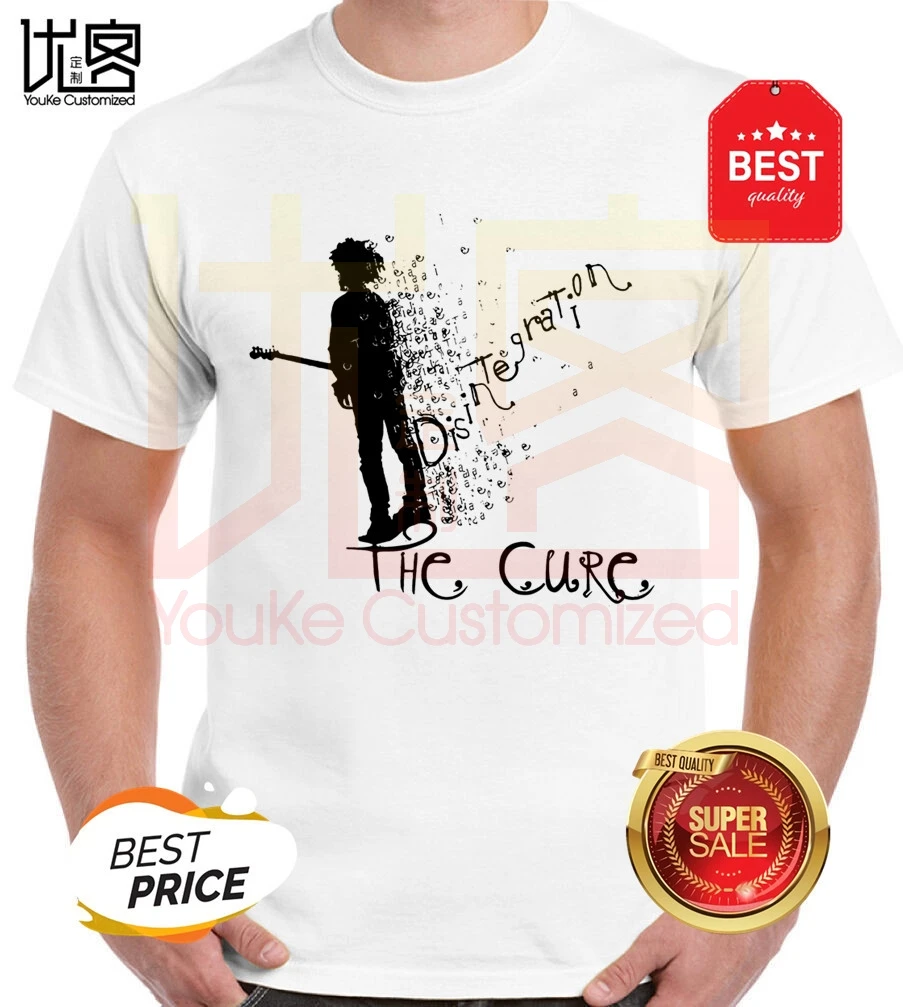 Мужская футболка с коротким рукавом the cure Повседневная изображением Роберта